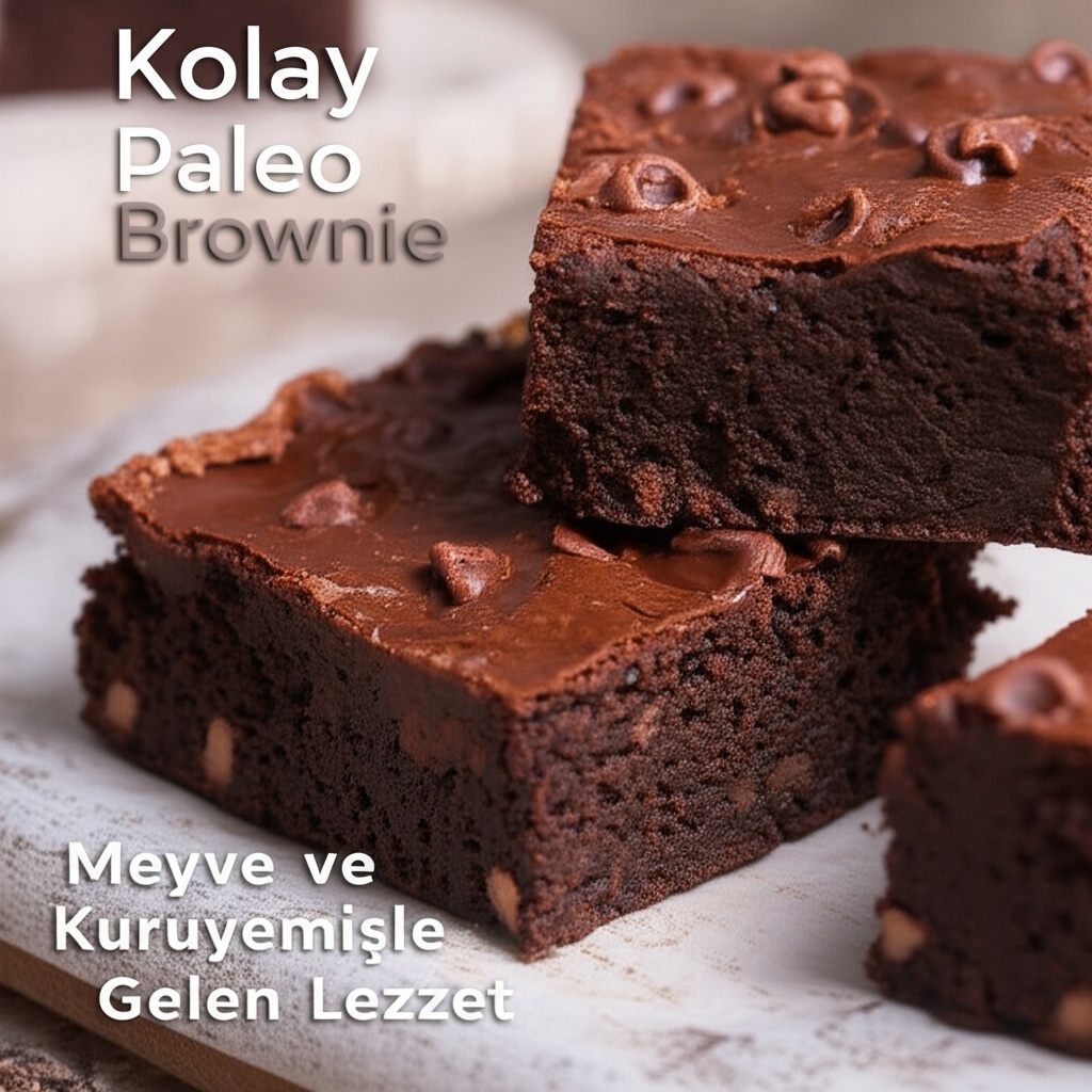 Kolay Paleo Brownie: Meyve ve Kuruyemişle Gelen Lezzet