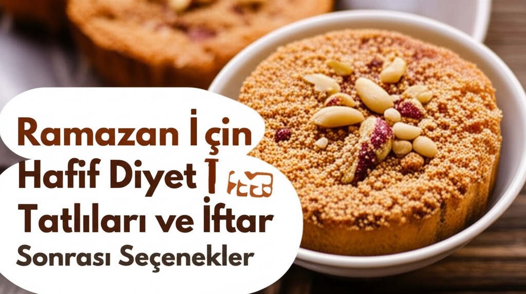 Ramazan İçin Hafif Diyet Tatlıları ve İftar Sonrası Seçenekler