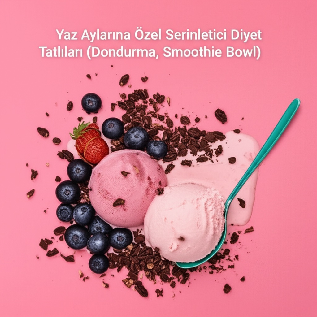 Yaz Aylarına Özel Serinletici Diyet Tatlıları (Dondurma, Smoothie Bowl)